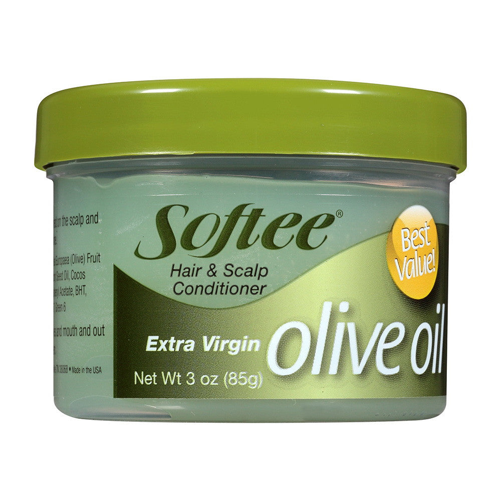 Softee Olive Oil Hair And Scalp Conditioner, 3 Oz